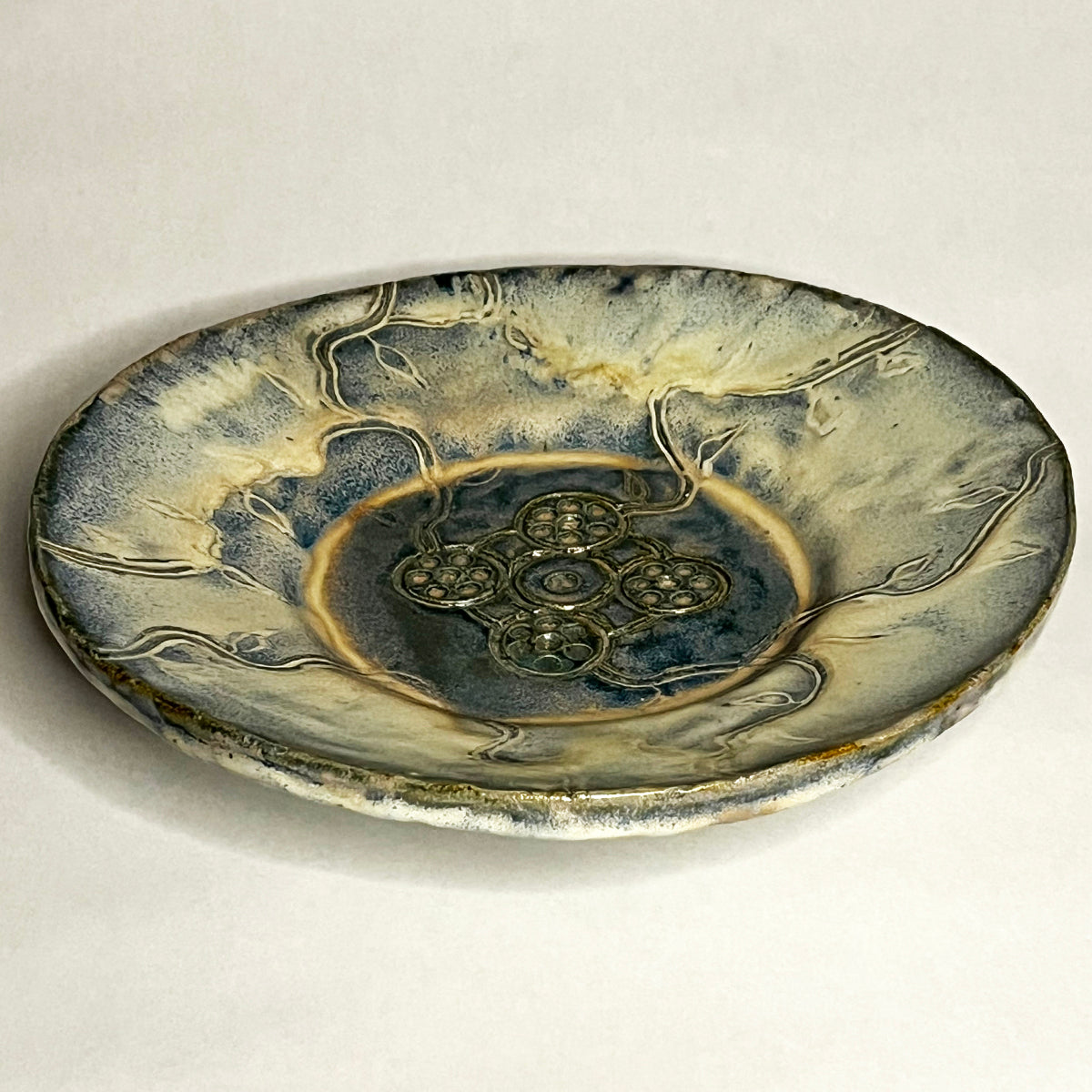 Blue Round Plate