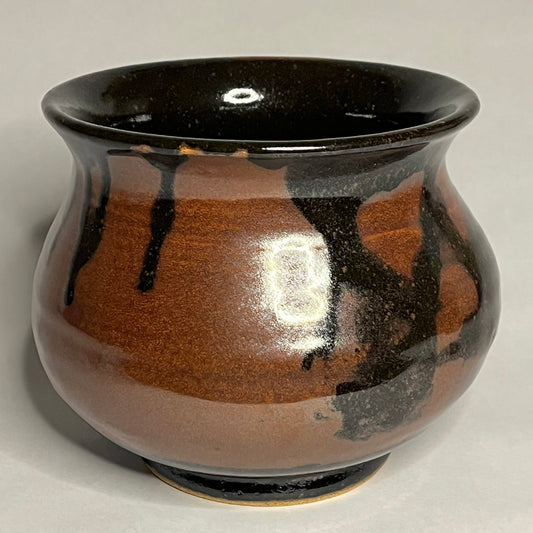 Rust & Black Bell Shape Vase
